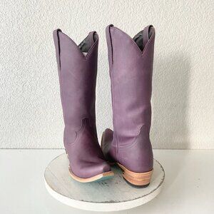 Lane EMMA JANE Womens Cowboy Boots 8.5 Purple Western Cowgirl Mid Calf Tall
